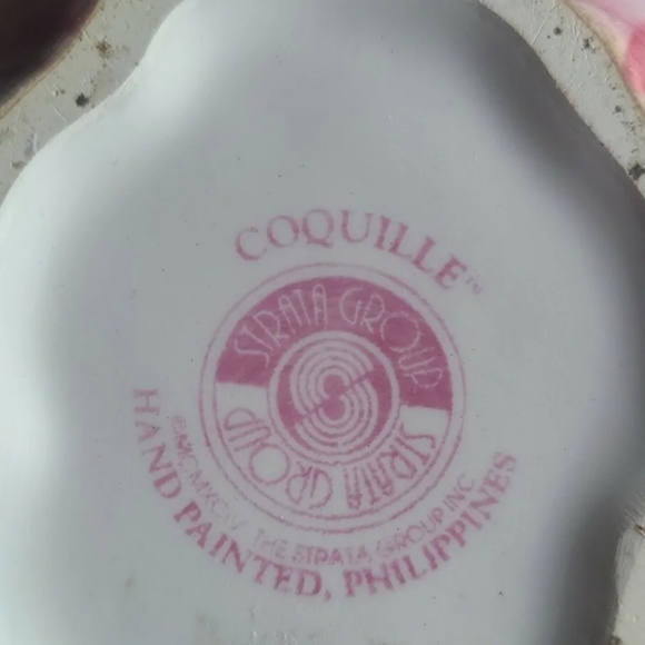 Strata Group Lidded Tea Creamer Coquille Multi Colored Handle Painted - Picture 4 of 9